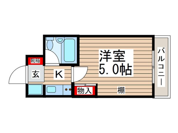 津田沼ﾀﾞｲｶﾝﾌﾟﾗｻﾞCity(504)の物件間取画像